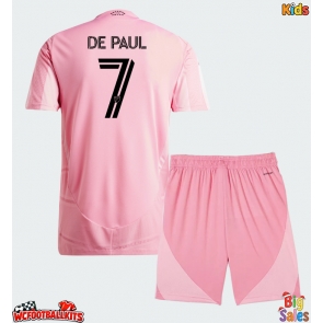 Inter Miami Rodrigo De Paul #7 Replica Home Stadium Kit for Kids 2026-27 Short Sleeve (+ pants)